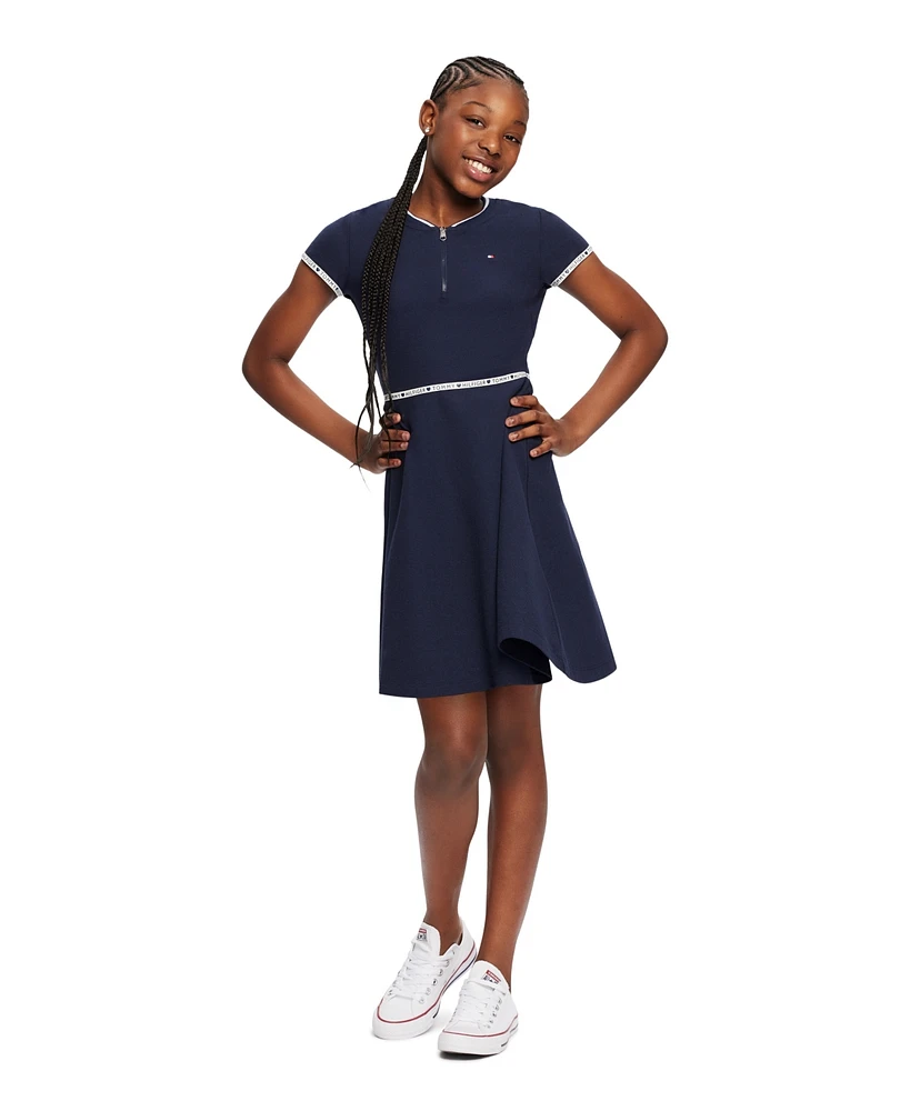 Tommy Hilfiger Big Girls Quarter Zip Dress