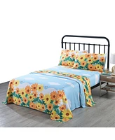 MarCielo 100% Girls Cotton Kids Bed Sheet Set -Twin
