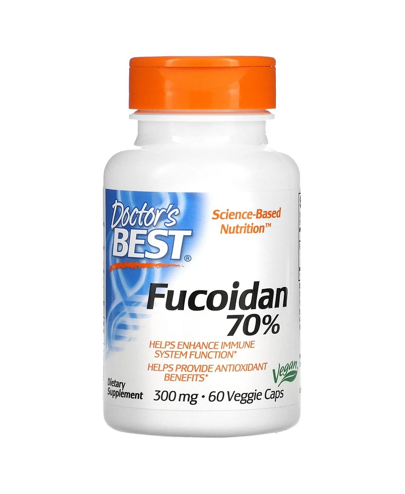 Doctor's Best Fucoidan 70% 300 mg - 60 Veggie Caps - Assorted Pre