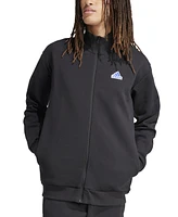 adidas Men's Zip-Front Logo Graphic Track Jacket