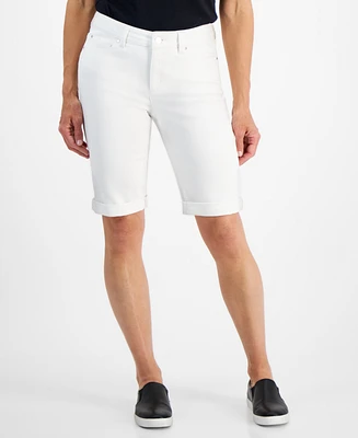 Jones New York Petite Lexington Denim Bermuda Shorts