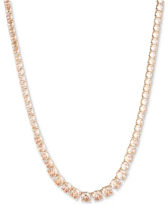 Marchesa Gold-Tone Champagne Stone Collar Necklace, 16" + 3" extender