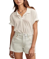 Lucky Brand Women's High-Rise Mom Jean Shorts