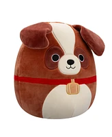 Squishmallows 8" Sassafras, St. Bernard with Neck Barrel Plush