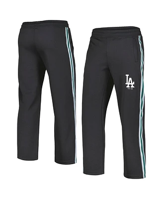 Men's Pleasures Black Los Angeles Dodgers Ballpark Track Pants