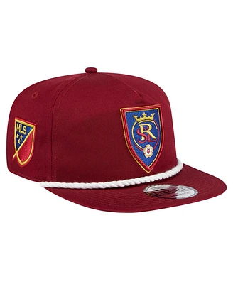 Men's New Era Red Real Salt Lake The Golfer Kickoff Collection Adjustable Hat