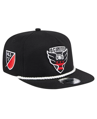 Men's New Era Black D.c. United The Golfer Kickoff Collection Adjustable Hat
