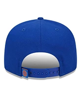 Men's New Era Blue New York Knicks Side Logo 9FIFTY Snapback Hat