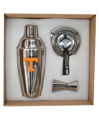 The Memory Company Tennessee Volunteers Stainless Steel Shaker, Strainer and Jigger Set