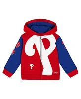 Baby Boys and Girls Outerstuff Red Philadelphia Phillies Post Card Full-Zip Hoodie Jacket