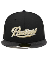 Men's New Era Black San Diego Padres Metallic Camo 59FIFTY Fitted Hat