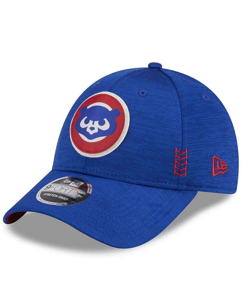 Men's New Era Royal Chicago Cubs 2024 Clubhouse 9FORTY Adjustable Hat