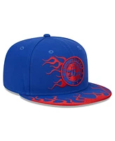 Men's New Era Royal Philadelphia 76ers 2024 Nba All-Star Game Rally Drive Flames 9FIFTY Snapback Hat