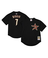 Men's Mitchell & Ness Craig Biggio Black Houston Astros Cooperstown Mesh Batting Practice Jersey