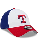 Youth Boys and Girls New Era White Texas Rangers 2024 Batting Practice 9TWENTY Adjustable Hat