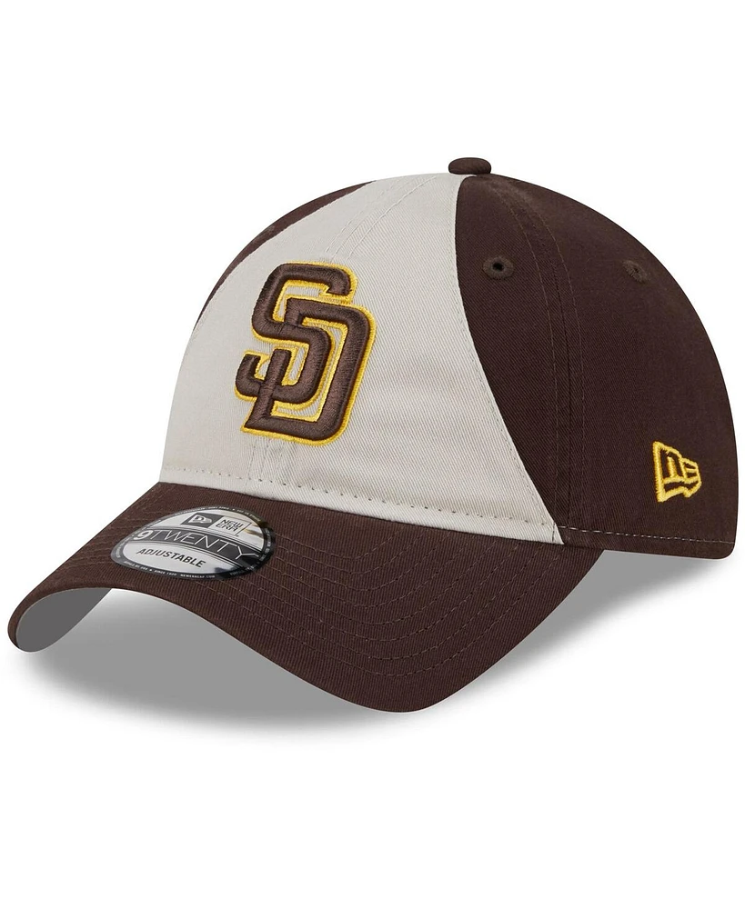 Youth Boys and Girls New Era Brown San Diego Padres 2024 Batting Practice 9TWENTY Adjustable Hat