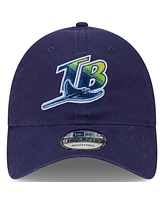 Men's New Era Navy Tampa Bay Rays 2024 Batting Practice 9TWENTY Adjustable Hat