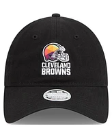 Women's New Era Black Cleveland Browns 2023 Nfl Crucial Catch 9TWENTY Adjustable Hat