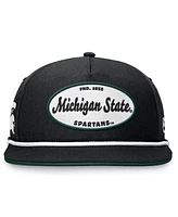 Men's Top of the World Black Michigan State Spartans Iron Golfer Adjustable Hat