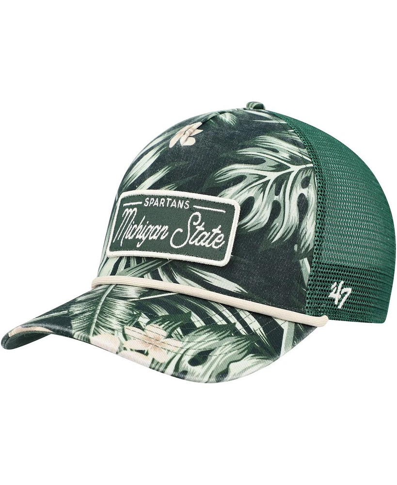 Men's '47 Brand Green Michigan State Spartans Tropicalia Hitch Adjustable Hat