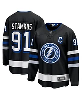 Men's Fanatics Steven Stamkos Black Tampa Bay Lightning Alternate Premier Breakaway Player Jersey