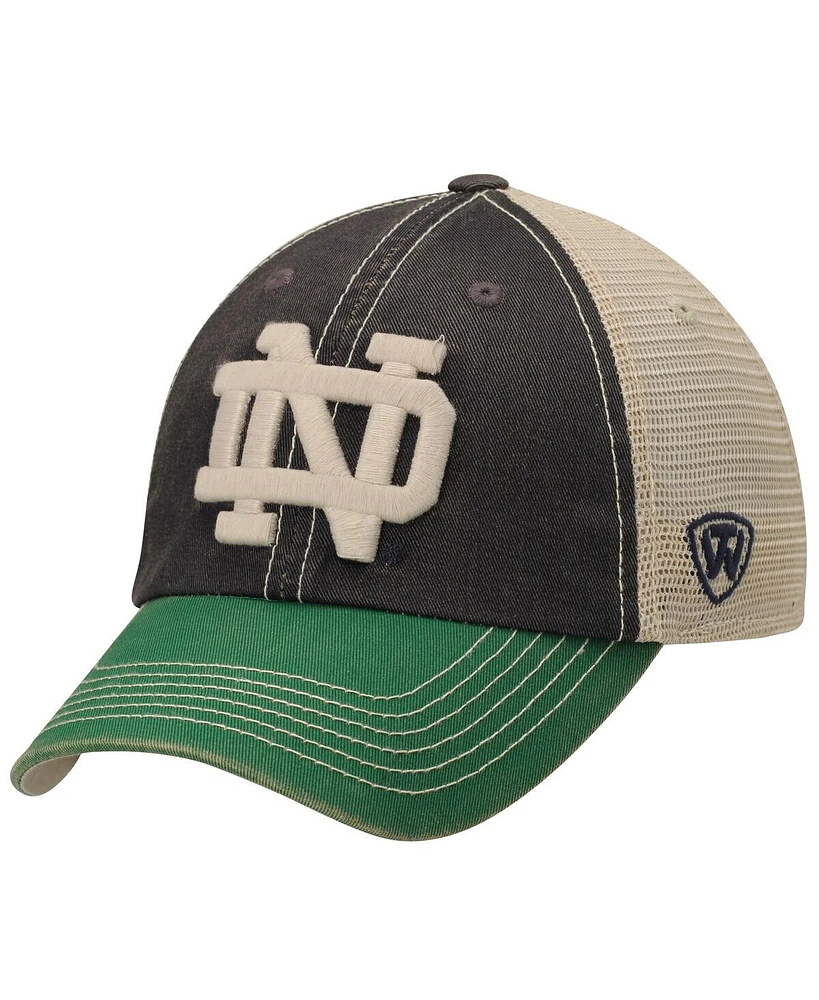 Men's Notre Dame Fighting Irish Top of the World Offroad Trucker Adjustable Hat - Navy Blue