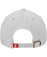 Men's '47 Brand Gray Indiana Hoosiers Clean Up Adjustable Hat