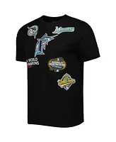 Men's Pro Standard Black Florida Marlins Championship T-shirt