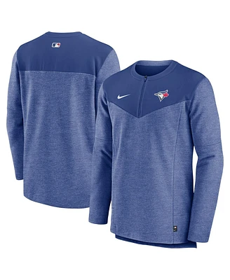 Men's Nike Royal Toronto Blue Jays Authentic Collection Game Time Performance Half-Zip Top