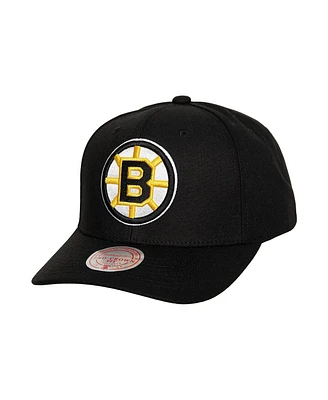 Men's Mitchell & Ness Black Boston Bruins Team Ground Pro Adjustable Hat