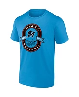 Men's Fanatics Blue Miami Marlins Iconic Glory Bound T-shirt