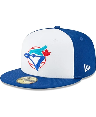 Men's New Era White Toronto Blue Jays Cooperstown Collection Wool 59FIFTY Fitted Hat