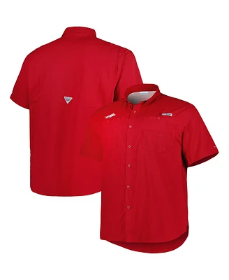 Men's Columbia Cardinal Arkansas Razorbacks Big and Tall Collegiate Tamiami Button-Down Shirt