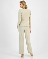 Le Suit Two-Button Inset Jacket Extended-Tab Waist Pantsuit, Regular & Petite