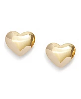 Kleinfeld Gold-Tone Heart Stud Earrings