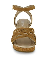 Kenneth Cole New York Little Girls Anastasia Bella Strap Wedge Sandals