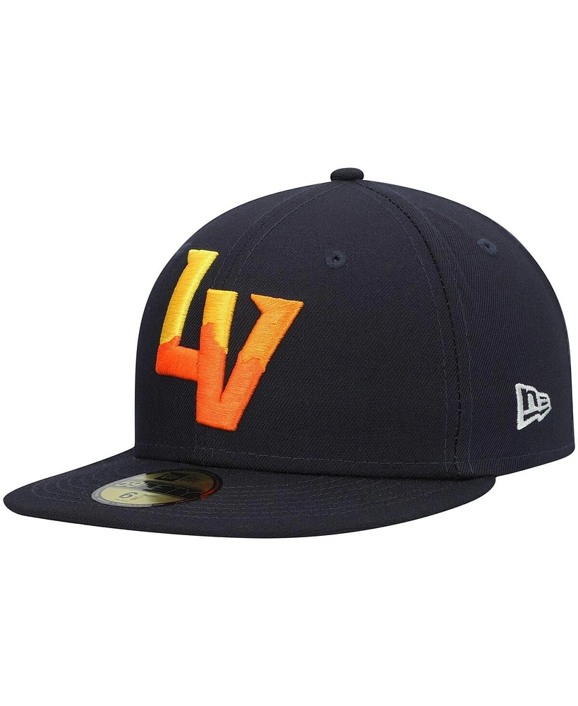 Men's New Era Navy Las Vegas Aviators Authentic Collection Team Alternate 59FIFTY Fitted Hat