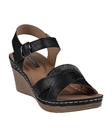 Gc Shoes Women's Monaco Crisscross Wedge Sandals