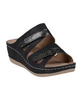 Gc Shoes Women's Havana Double Band Wedge Sandals