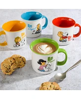 Peanuts Be Happy 4 Pack 21 Oz Mugs