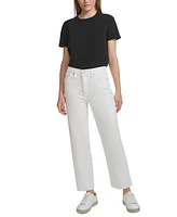 Calvin Klein Jeans Women's High-Rise Cropped Stretch Cut-Hem Denim Jeans