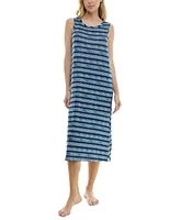 Roudelain Women's Printed Sleeveless Nightgown