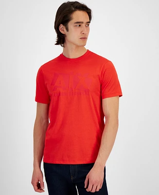 A|X Armani Exchange Men's Short Sleeve Crewneck Broken Logo Graphic T-Shirt, Created for Macy's