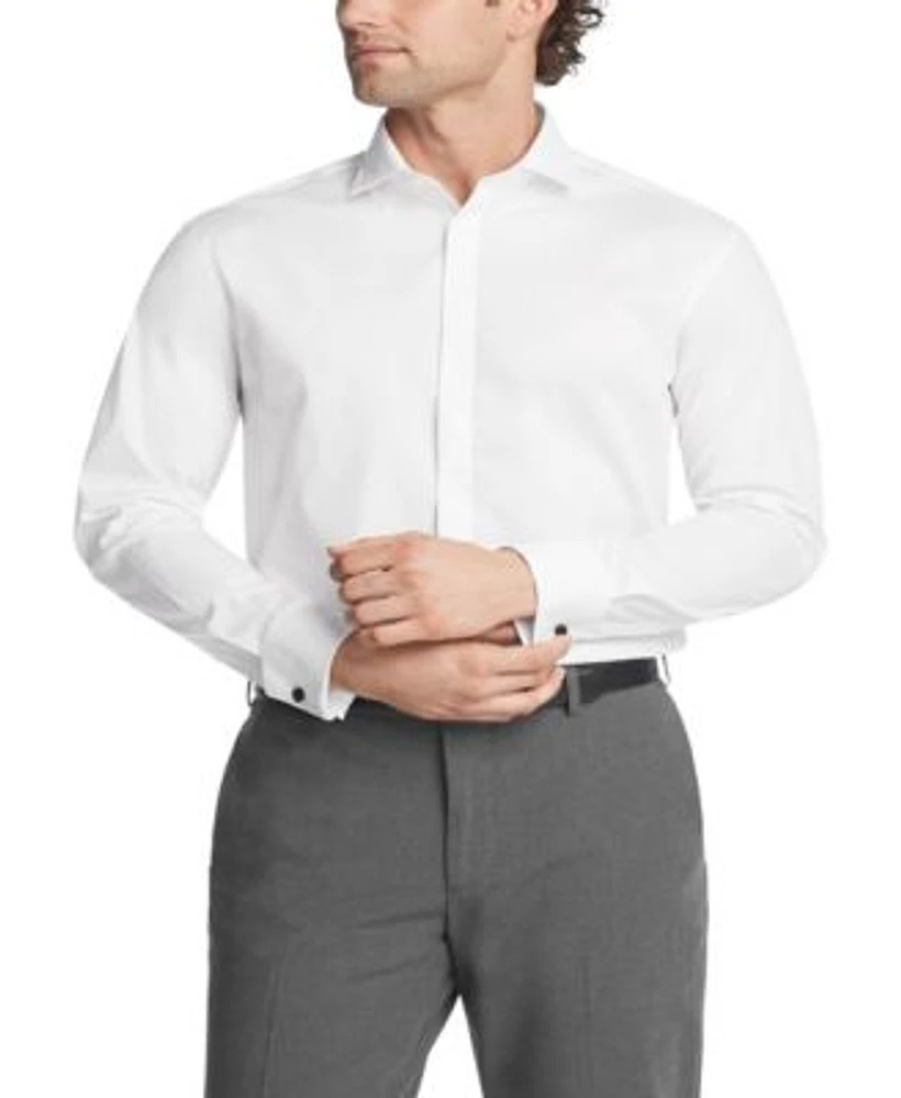 Calvin Klein Steel Mens Dress Shirt Regular Slim Fit