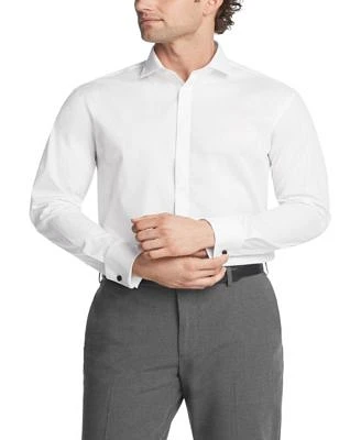 Calvin Klein Steel Mens Dress Shirt Regular Slim Fit