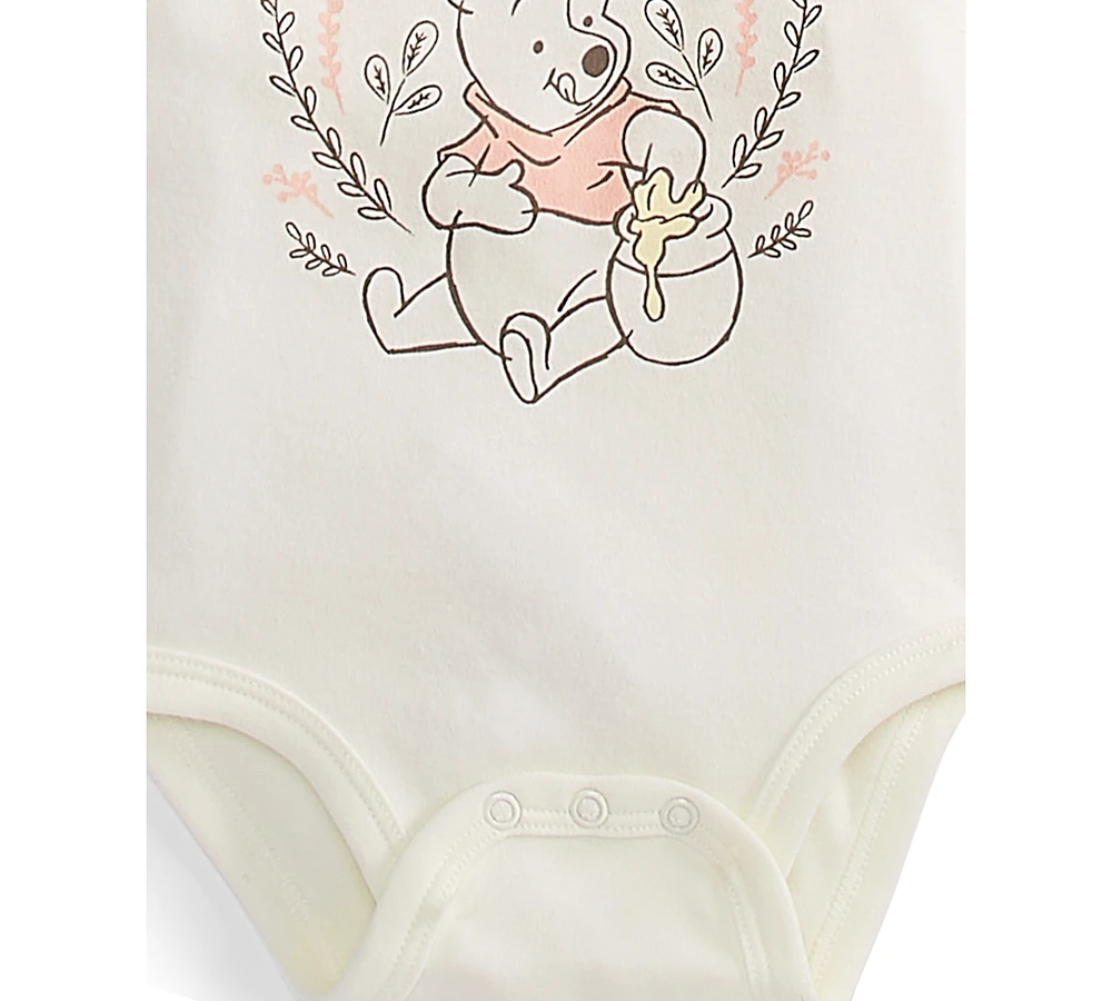 Disney Baby Winnie-the-Pooh Bodysuits, Pack of 3