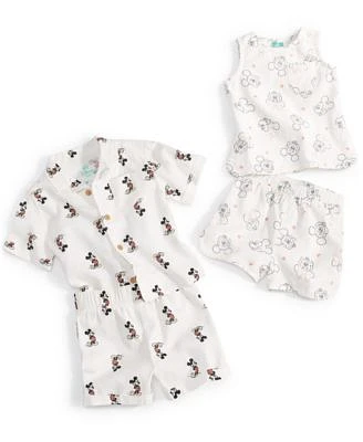 Disney Baby Mickey Mouse Minnie Mouse Top Shorts Sets