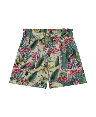 Guess Big Girl Printed Poplin Shorts