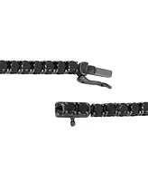 Men's Black Diamond Tennis Bracelet (8 ct. t.w.) in Black Rhodium-Plated Sterling Silver