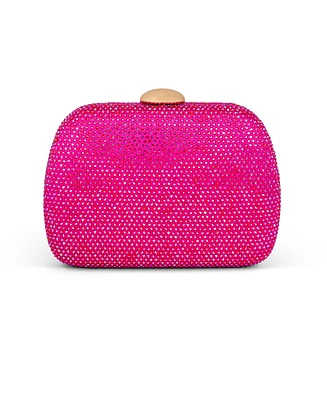 Woman's Blossom Crystal Minaudiere